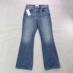 SLVRLAKE Anita Jeans Womens 30 Blue High Rise Bootcut Denim Made USA SL2382